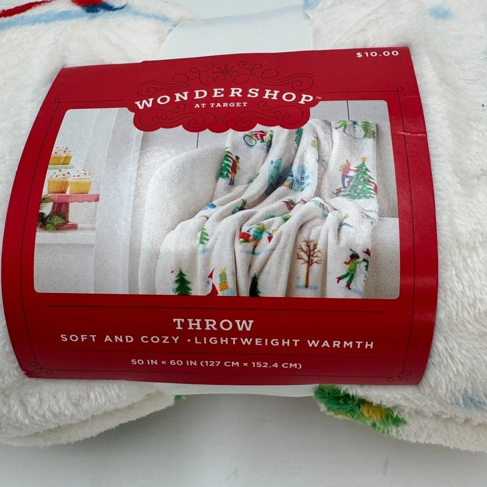 Wondershop‎ Winter Throw Blanket 50x60 Soft Cozy Holiday Christmas Throw NEW